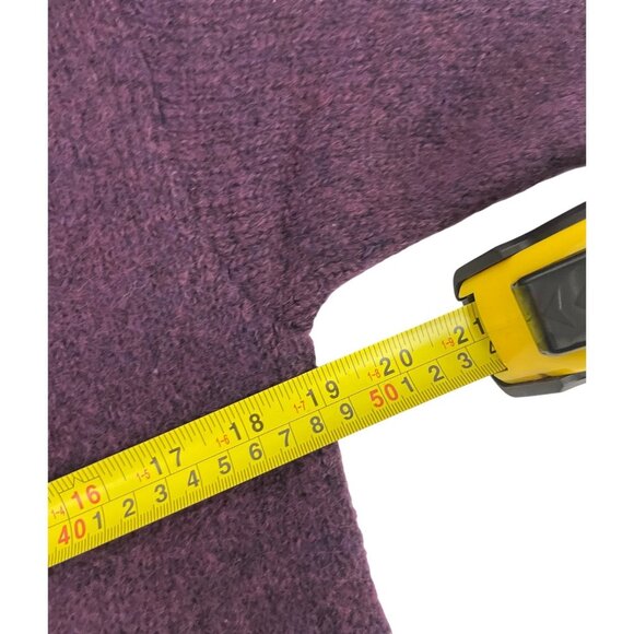 VTG Gucci Womens Sweater EU 40 US M Medium Pullover Purple Collared Wool Mohair - Picture 7 of 9